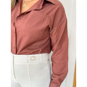 CAMISA MARI - MARROM