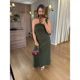 VESTIDO MALHA DE ALGODÃO UM OMBRO SÓ