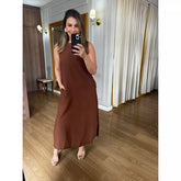 VESTIDO MARILIA - MARROM